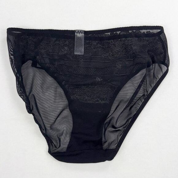 Wacoal Women's Embrace Lace Underwire Bra High Cut Panty Set 36C Small Black - Picture 11 of 15